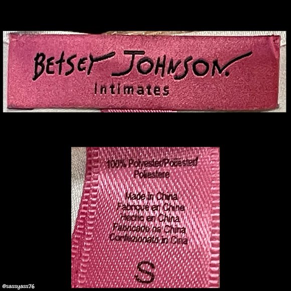 ▪️BETSEY JOHNSON▪️RARE Lace & Ruffles Satin Bow Embroidered Teddy Lingerie - Picture 6 of 6